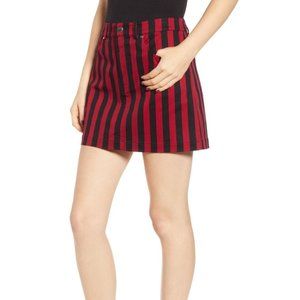 Rebecca Minkoff Aubrey Stripe Skirt Red / Black